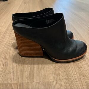Kork-Ease Black Leather mules
